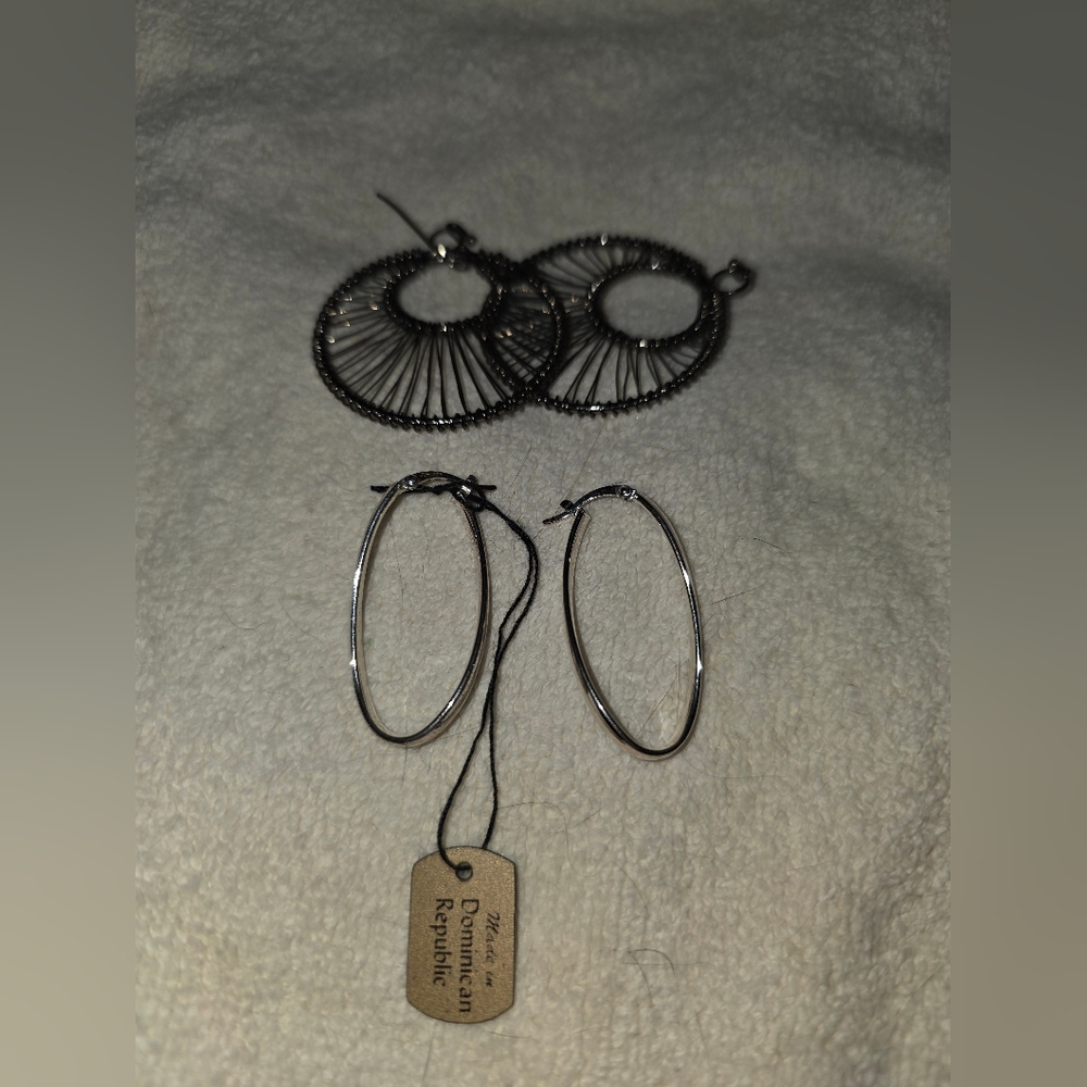 Elegant Silver Hoop Earrings